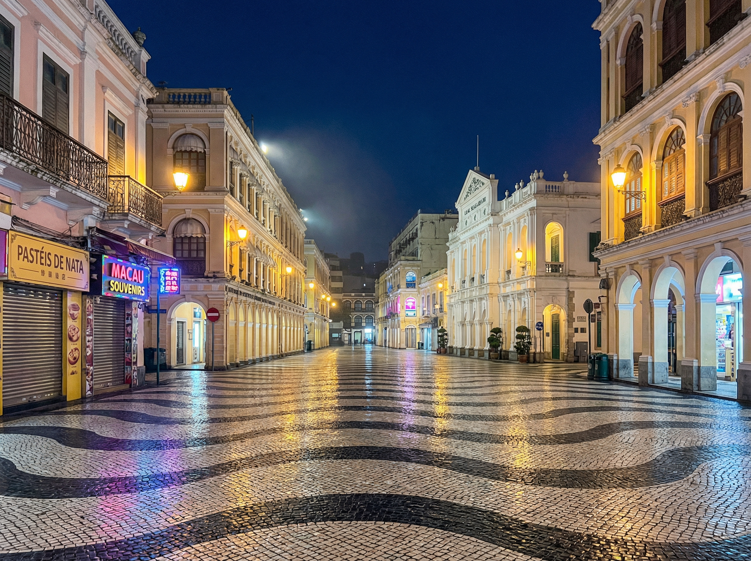 金沙娱乐城 - 澳门议事亭前地夜景