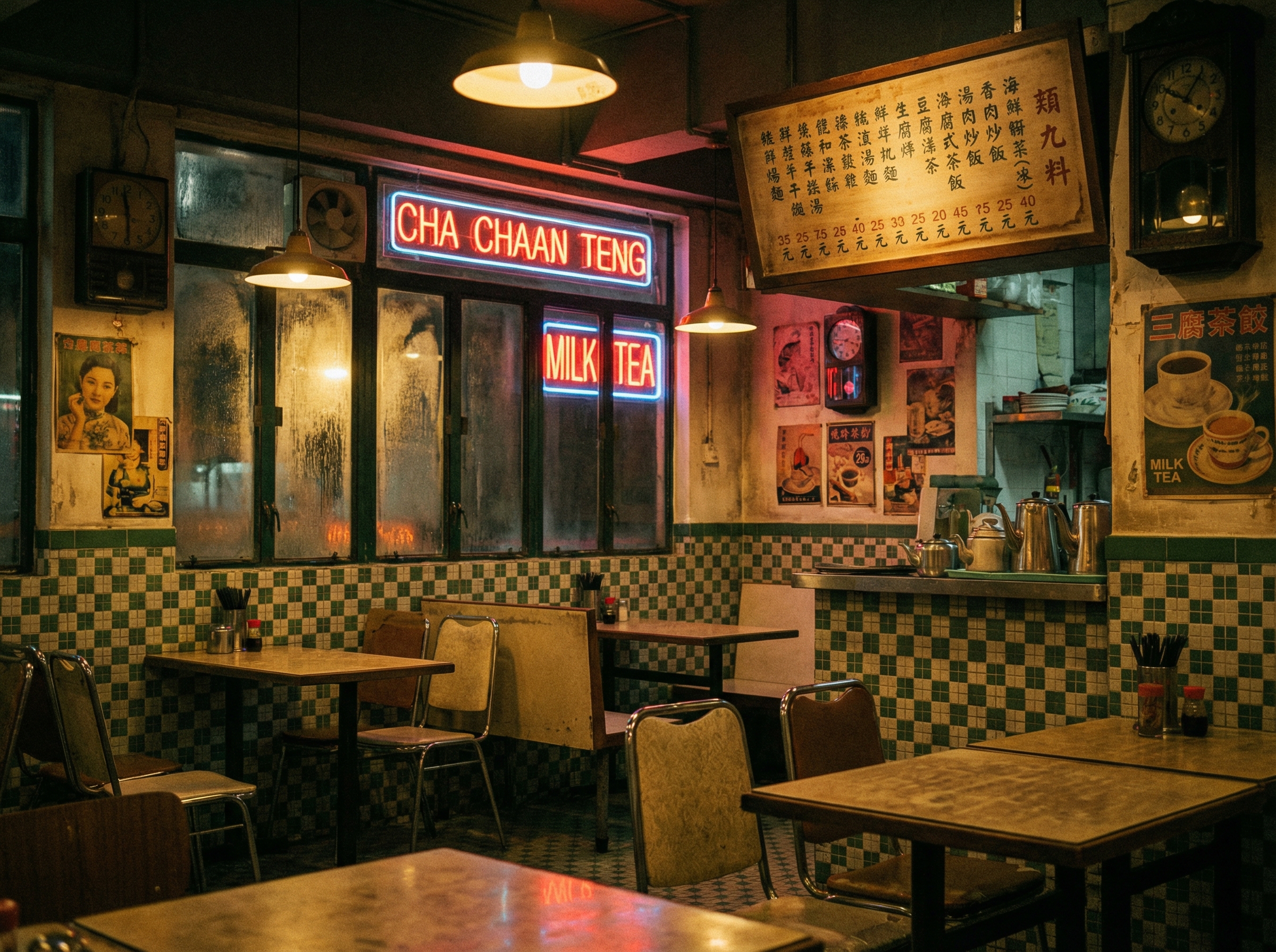 金沙娱乐城 - 港式茶餐厅内部场景